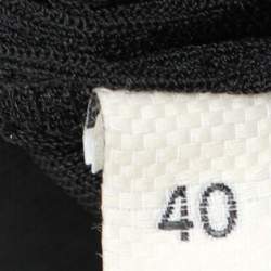 Bottega Veneta Black Viscose Blend Long Sleeve Polo Shirt S