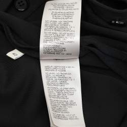 Bottega Veneta Black Viscose Blend Long Sleeve Polo Shirt S