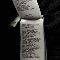 Bottega Veneta Black Rib Knit Cotton Full Sleeve Sweater M
