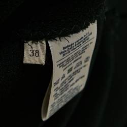 Bottega Veneta Black Crepe Gathered Short Dress S