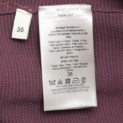 Bottega Veneta Purple Rib Knit Midi Dress XS