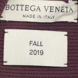 Bottega Veneta Purple Rib Knit Midi Dress XS