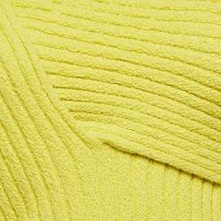 Bottega Veneta Green Rib Knit Drape Style Jumper M