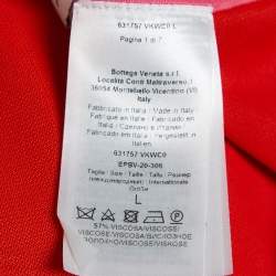 Bottega Veneta Pink/Red Jersey Raw-Edge Detail Kaftan Dress L