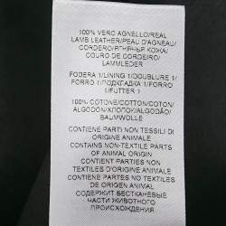Bottega Veneta Black Leather High Waist Shorts XS
