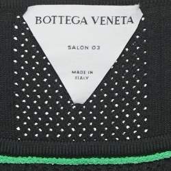 Bottega Veneta Black Knit Sleeveless Knee-Length Dress S