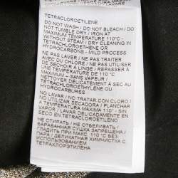 Pre Owned Bottega Veneta Grey Melage Silk Blend Pleated Mini Skirt