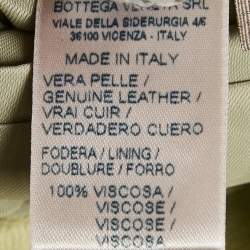 Pre Owned Bottega Veneta Green Leather Buttoned Jacket XL