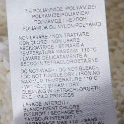 Pre Owned Bottega Veneta Cream Textured Knit Bralette & Midi Dress XS