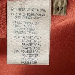 Pre Owned Bottega Veneta Pink Crepe Short Dress M