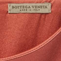 Pre Owned Bottega Veneta Pink Crepe Short Dress M