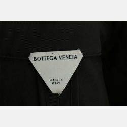 Pre Owned Bottega Veneta Belted Cotton Green Wrap Dress IT 36