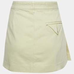 مملوكة مسبقًا تنورة بوتيغا فينيتا صغيرة كريمي دنيم بطيات مقاس صغير