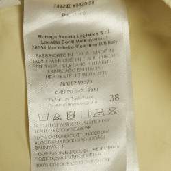 مملوكة مسبقًا تنورة بوتيغا فينيتا صغيرة كريمي دنيم بطيات مقاس صغير