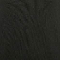 Pre Owned بلوفر بوتيغا فينيتا تريكو مضلع ياقه سوداء مقاس متوسط