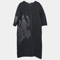 Pre Owned Bottega Veneta Collarless Coat Black #40