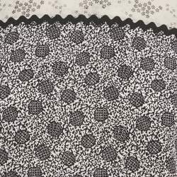 Pre Owned Bottega Veneta Black Printed Silk and Jersey Sleeveless Top M