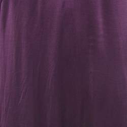 مملوكة مسبقًا Bottega Veneta Purple Stretch Silk Sleeveless Short Dress S