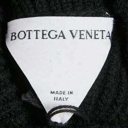 مملوكة مسبقًا Bottega Veneta Black Rib Knit Cut-Out Mini Dress S