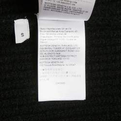 مملوكة مسبق�ًا Bottega Veneta Black Rib Knit Cut-Out Mini Dress S