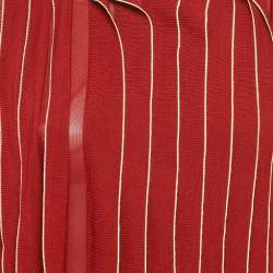 مملوكة مسبقًا بلوزة بوتيغا فينيتا حياكة حمراء بلوك رقبة طويلة متوسطة الحجم (ميديم)