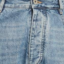 مملوكة مسبقًا Bottega Veneta Blue Denim Wide Leg Jeans M