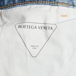 مملوكة مسبقًا Bottega Veneta Blue Denim Wide Leg Jeans M
