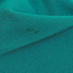 Pre Owned Bottega Veneta Teal Blue Gabardine Wide-Leg Trousers S