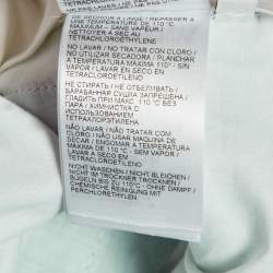 Pre Owned Bottega Veneta Teal Blue Gabardine Wide-Leg Trousers S