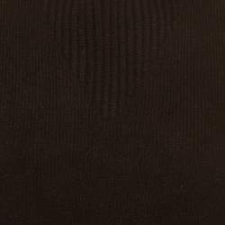 Pre Owned Bottega Veneta Black Rib Knit Turtle Neck Sweater Vest S