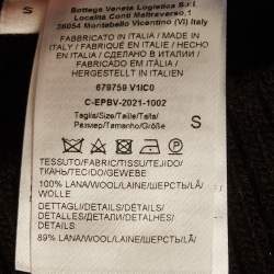 Pre Owned Bottega Veneta Black Rib Knit Turtle Neck Sweater Vest S