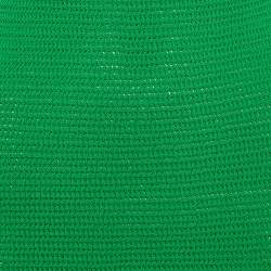 Pre Owned Bottega Veneta Parakeet Crochet Scoop Neck Mini Dress XS