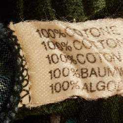 Pre Owned Bottega Veneta Vintage Green Printed Jersey T-Shirt S