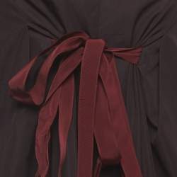 مملوكة مسبقًا Bottega Veneta Brown Cotton Strapless Mini Dress M