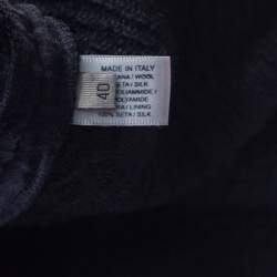 Pre Owned فستان بوتيغا فينيتا بلا أكمام صوف أسود S