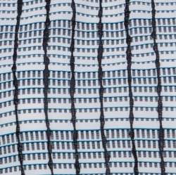 Bottega Veneta Black White and Blue Geometric Printed Silk Sleeveless Top S 