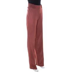 Bottega Veneta Dusky Pink Seamed Track Pants M
