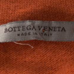 Bottega Veneta Brick Orange Cashmere Mid Length Cardigan M 