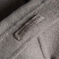 Bottega Veneta Grey Cashmere Open Front Belted Coat S