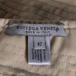 Pre Owned  Bottega Veneta Beige Knit Corset Top M