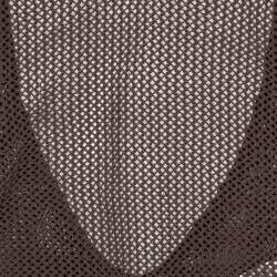 Pre Owned Bottega Veneta Brown Open Knit Halter Neck Bodysuit XL