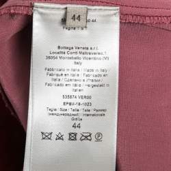 Bottega Veneta Burgundy Velvet Crewneck Short Sleeve T-Shirt M
