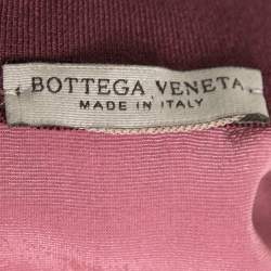 Bottega Veneta Burgundy Velvet Crewneck Short Sleeve T-Shirt M