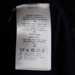 Pre Owned Bottega Veneta Black Rib Knit Flared Pants XS/ Waist: 24"