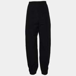 Bottega Veneta Black Stretch Nylon Elasticized Waist Trousers L