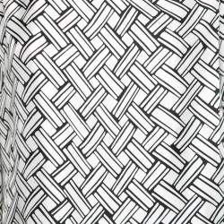 Pre Owned Bottega Veneta Monochrome Printed Silk Wrap Over Top M