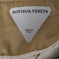 Bottega Veneta Beige Silk Trousers M