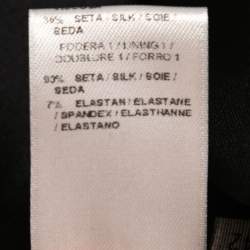 Bottega Veneta Monochrome Patterned Crepe Pleated Midi Dress M