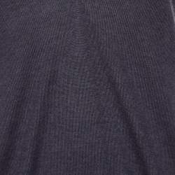 Bottega Veneta Dark Grey Cashmere V-Neck Jumper S