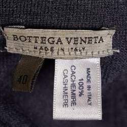 Bottega Veneta Dark Grey Cashmere V-Neck Jumper S
